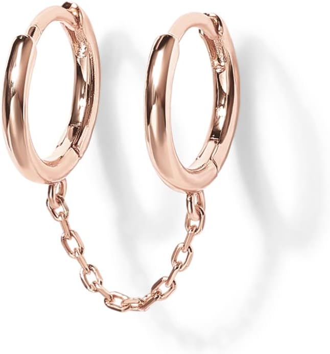 14K Gold Chain Earrings - WISHINGTHING