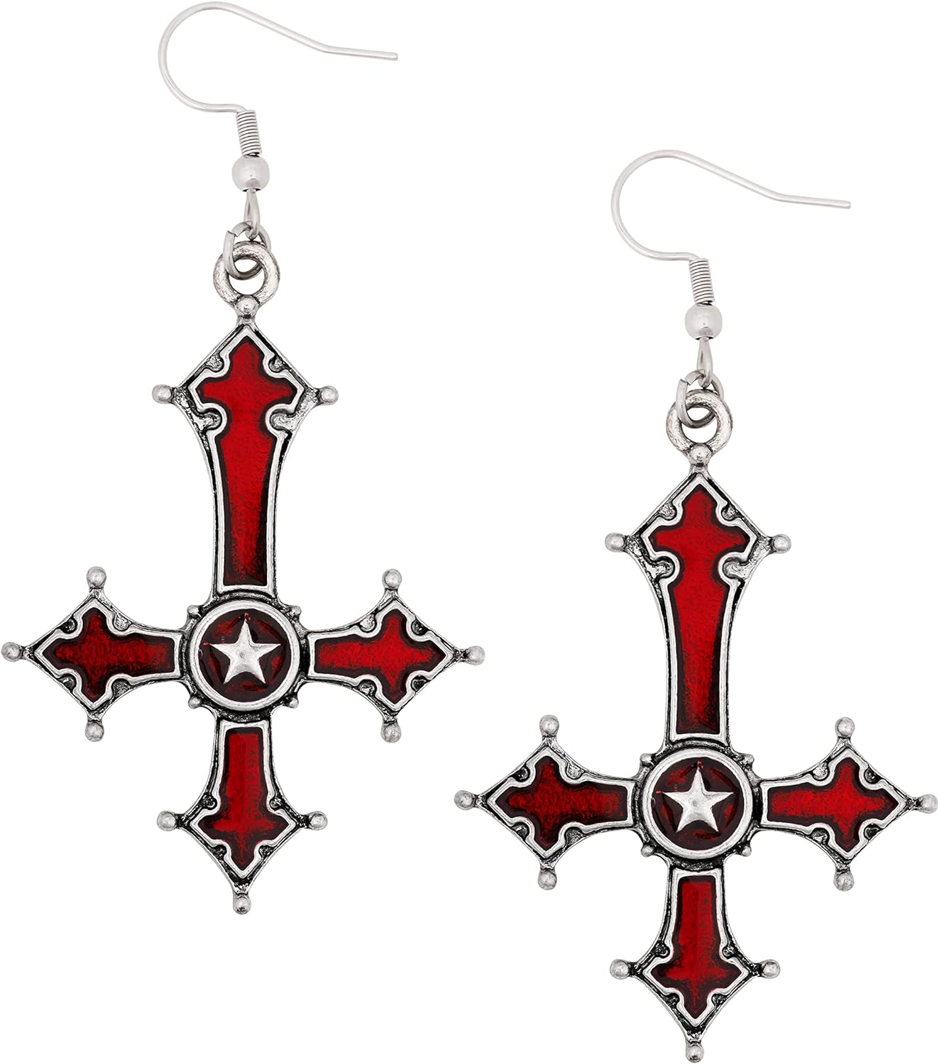 High Quality Zinc Gothic Cross Earrings - WISHINGTHING