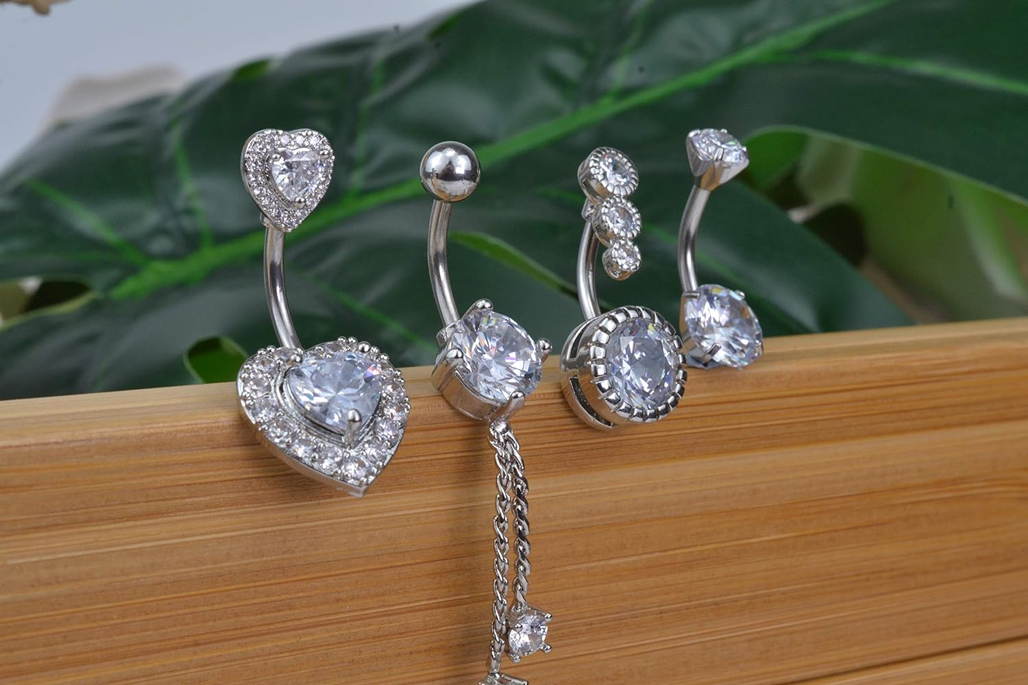 316L Surgical Steel Belly Button Rings Round - WISHINGTHING